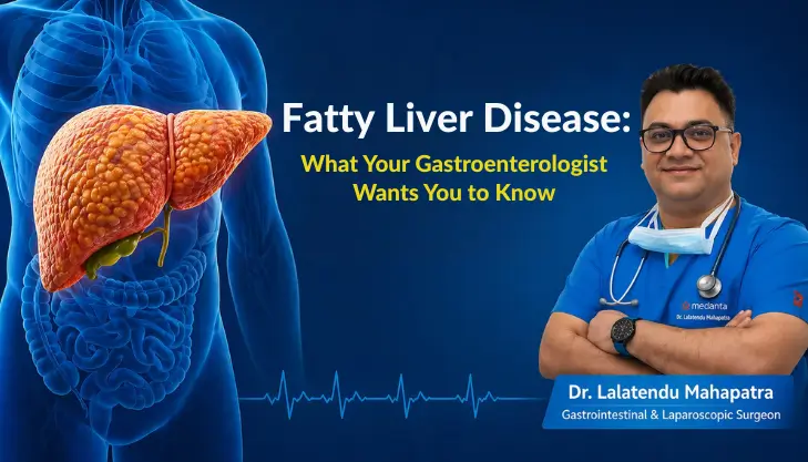 Gastroenterologist discussing fatty liver symptoms and care